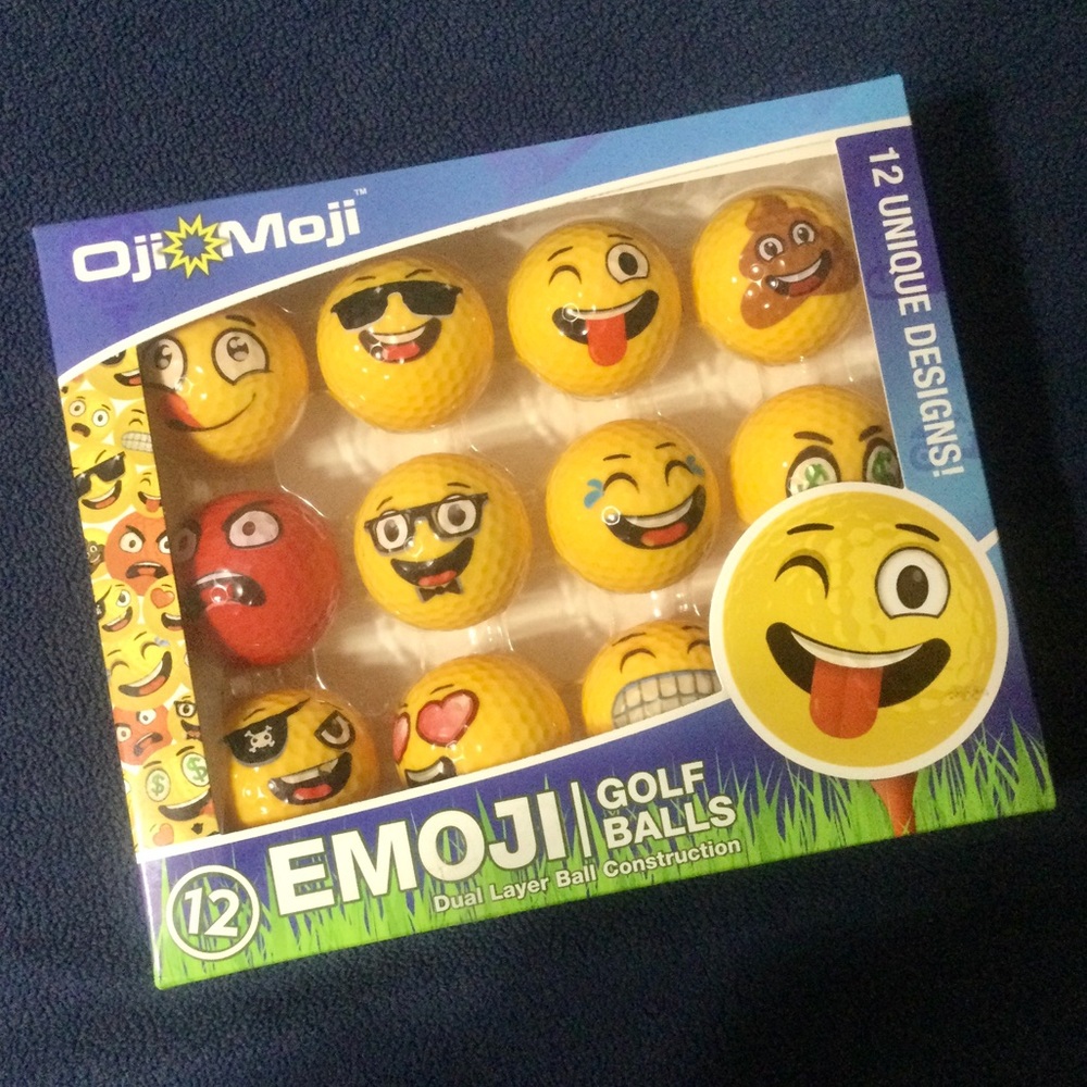 Oji💥Moji 12 Emoji Golf Balls